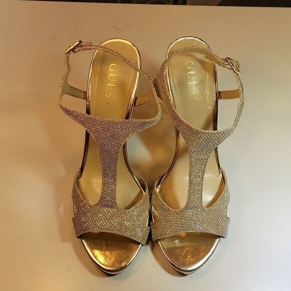 GUESS  HIGH HEEL STILETTOS ANKLE STRAP OPEN TOE WOMEN"S SANDAL - Picture 3 of 12